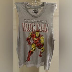 Marvel The Invincible Iron Man Gray Tank